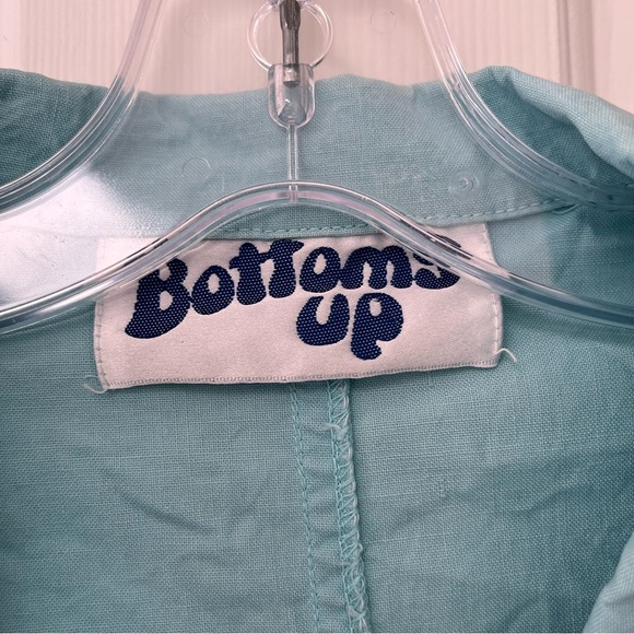 Vintage Cotton 90s Utility Bomber Jacket M Aqua - Picture 6 of 15